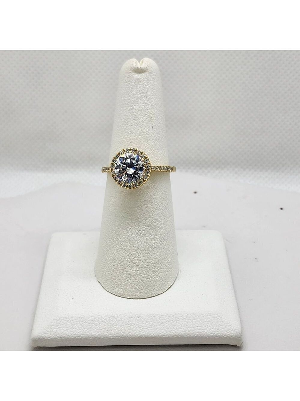 Brand New Sterling Silver 925 Round Gemstone Ring